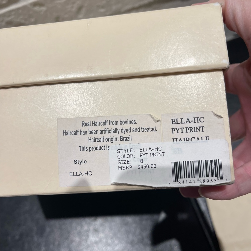 NEW Loeffler Randall Calf Hair Ankle Boots 8 - Picture 15 of 16